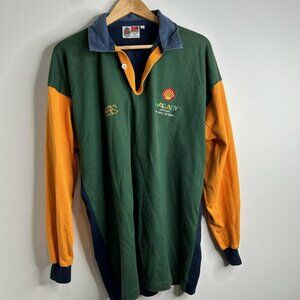 Vintage Australia Wallabies Jersey Mens XL Green Rugby Canterbury World Cup 90s‎